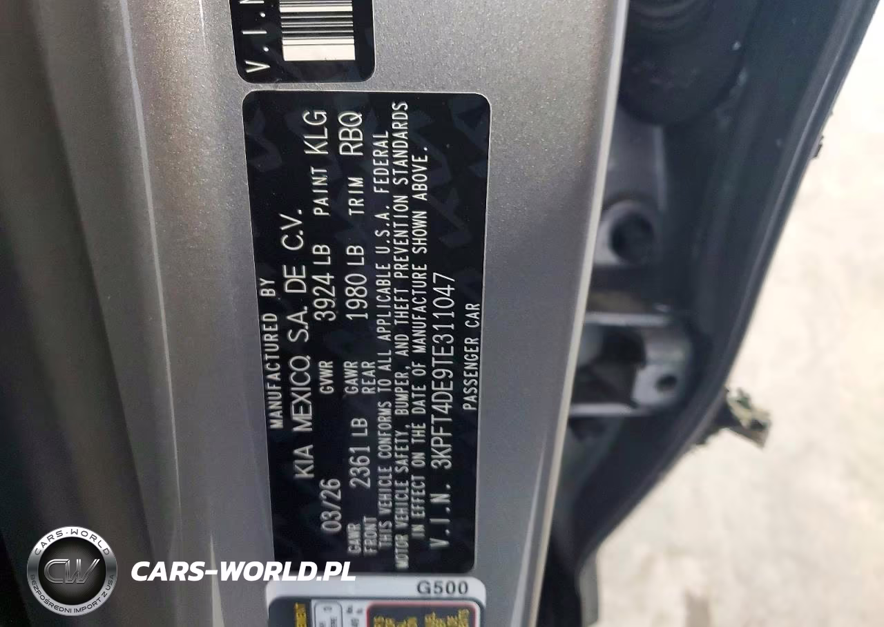 2026 Kia K4 Lxs VIN:3KPFT4DE9TE311047 - 12