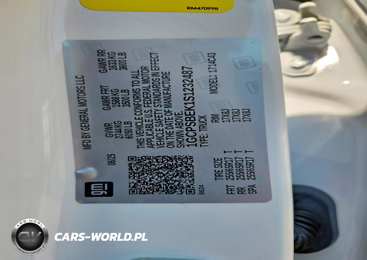 2025 Chevrolet Colorado VIN:1GCPSBEK1S1232487 - 13