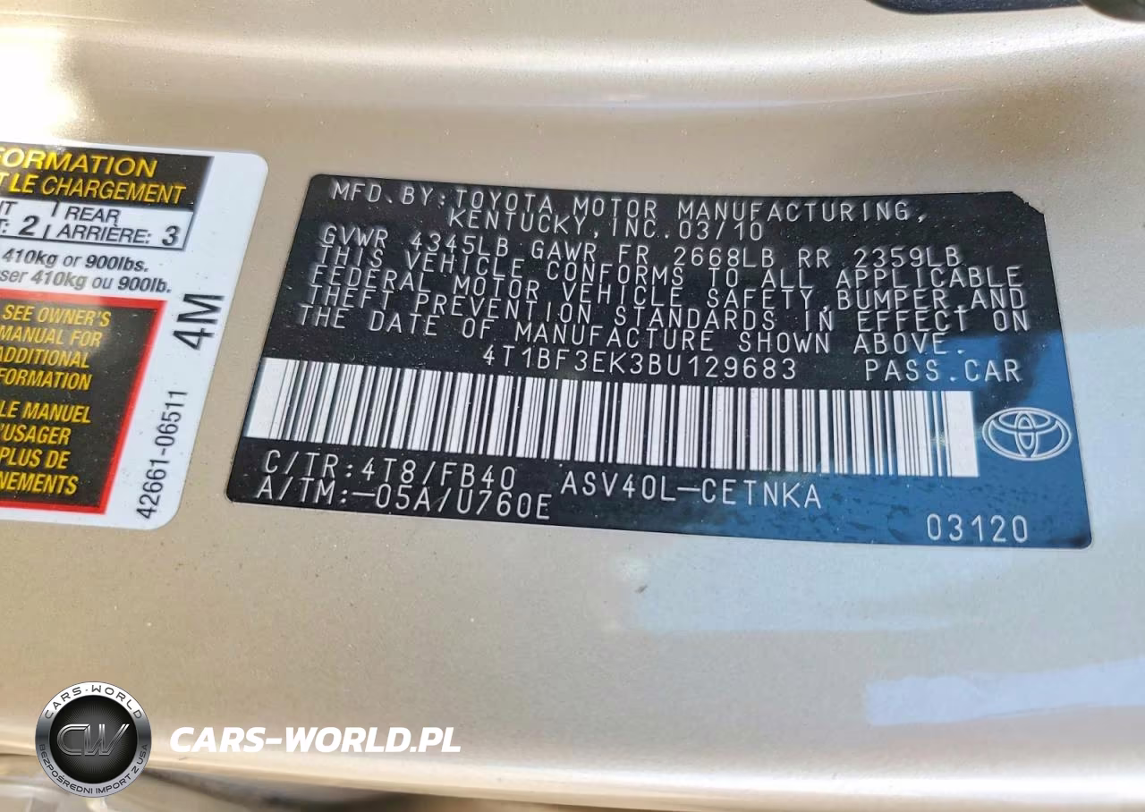 2011 Toyota Camry Le VIN:4T1BF3EK3BU129683 - 12