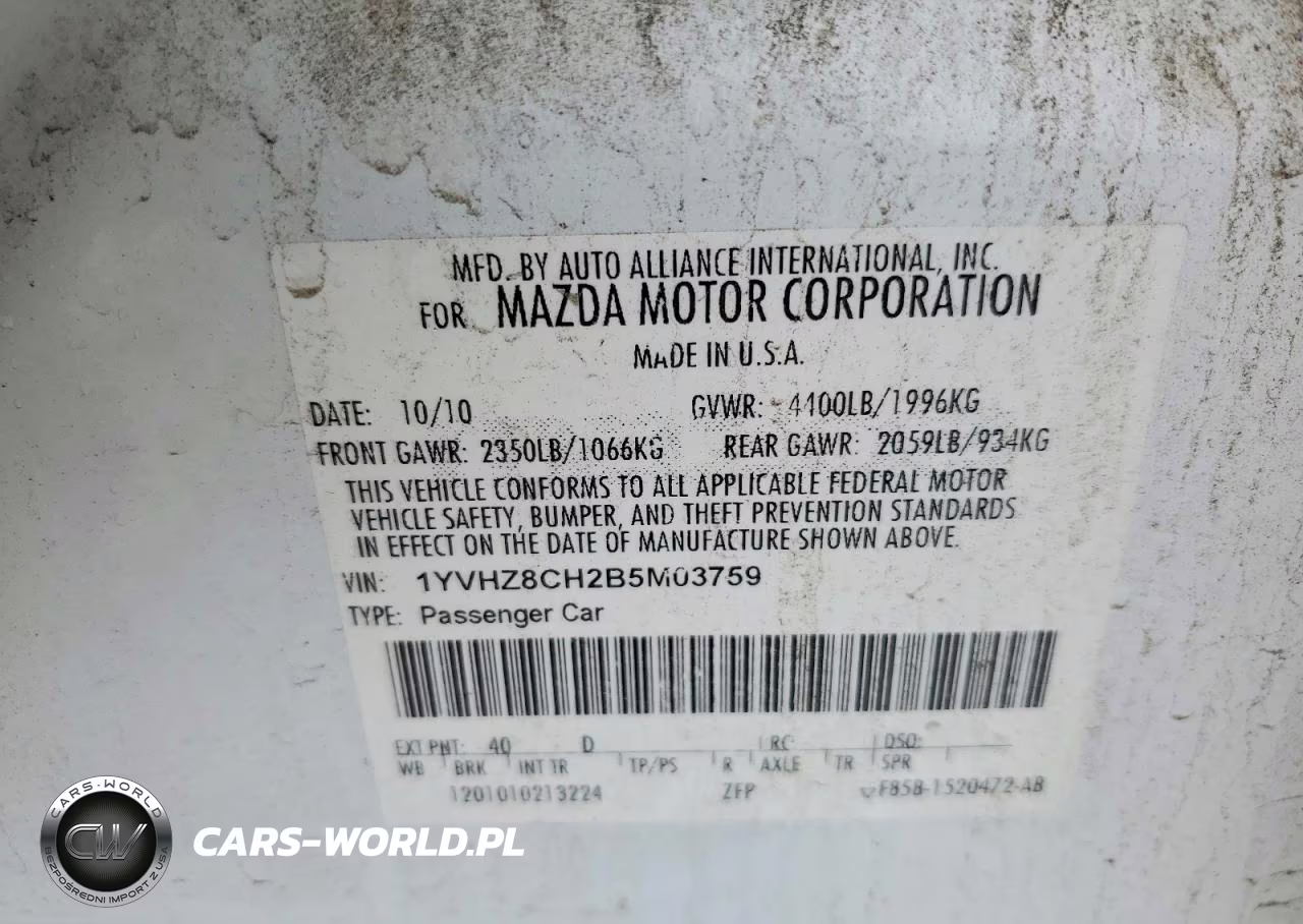 2011 Mazda 6 I VIN:1YVHZ8CH2B5M03759 - 13