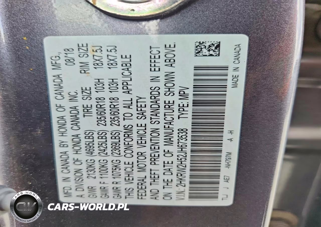 2018 Honda Cr-V Ex VIN:2HKRW2H52JH673538 - 14