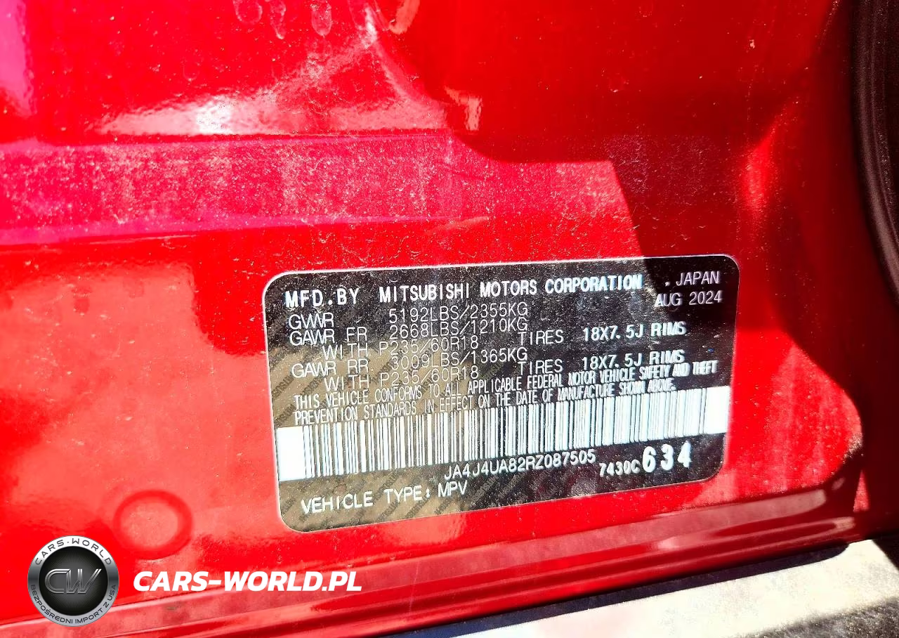 2024 Mitsubishi Outlander Es VIN:JA4J4UA82RZ087505 - 13