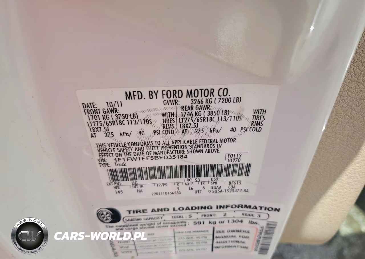 2011 Ford F150 Supercrew VIN:1FTFW1EF5BFD35184 - 14