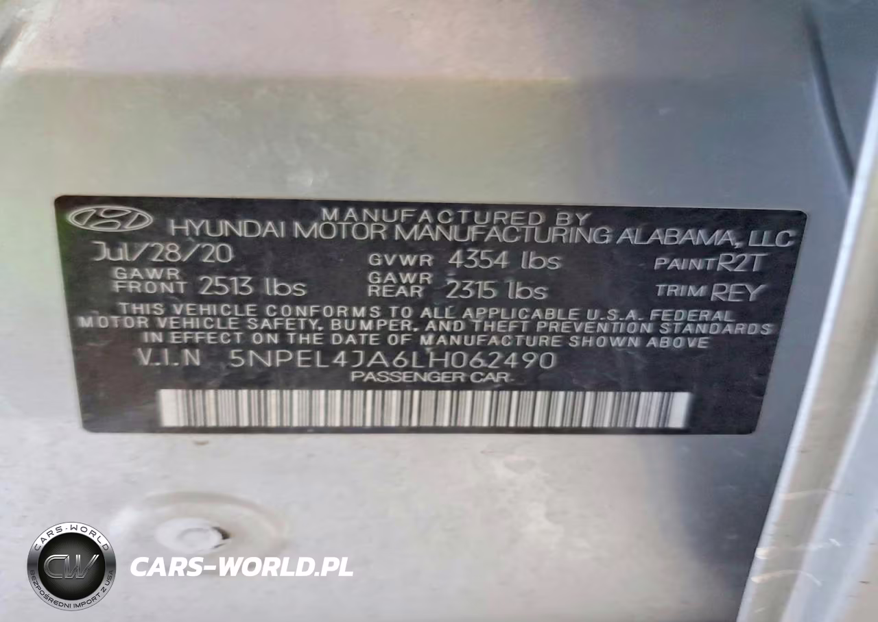 2020 Hyundai Sonata Sel VIN:5NPEL4JA6LH062490 - 12