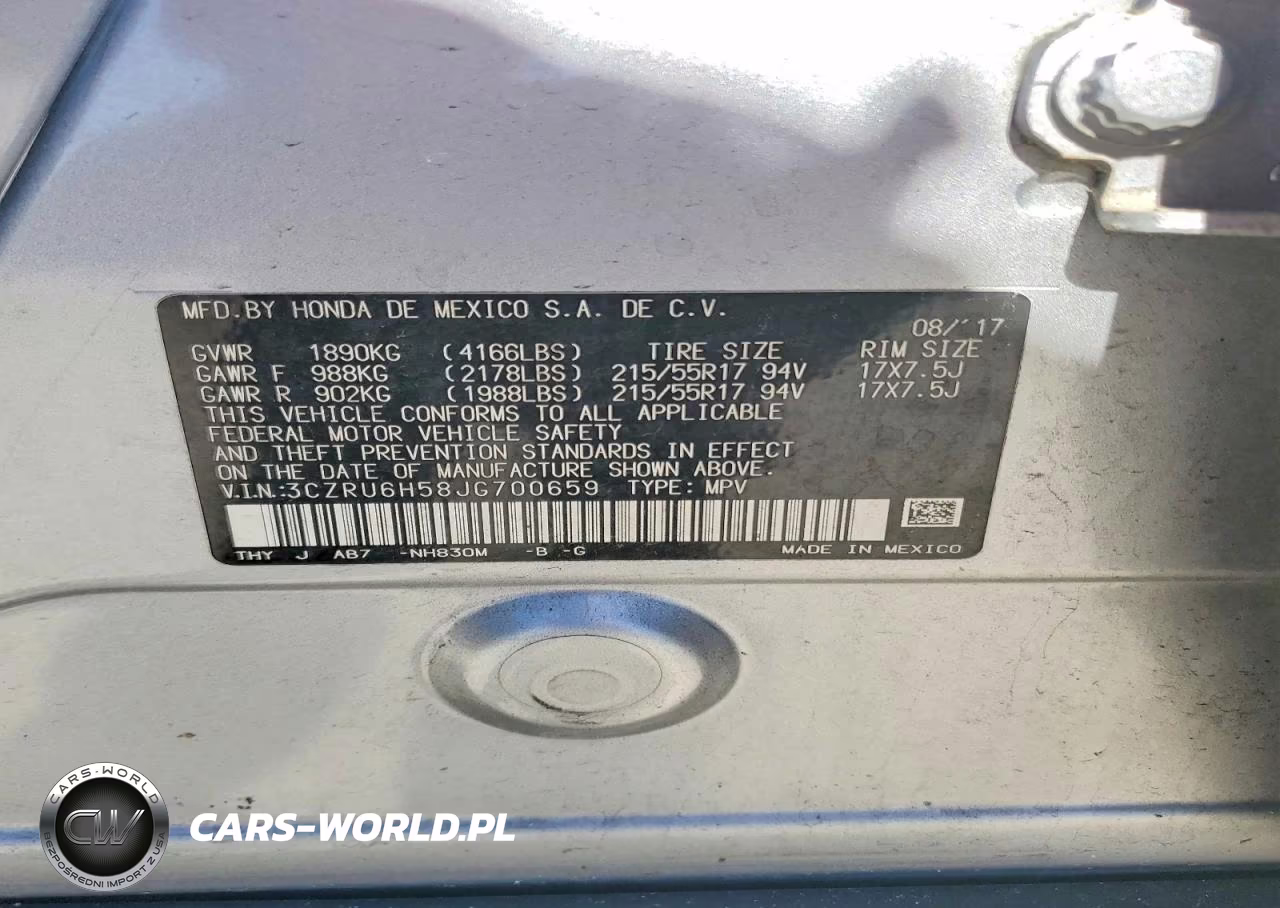 2018 Honda Hr-V Ex VIN:3CZRU6H58JG700659 - 14