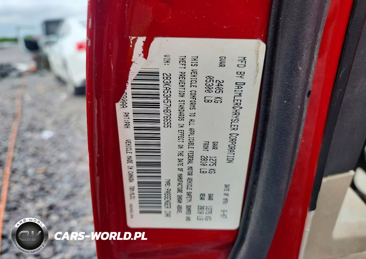 2007 Dodge Charger R VIN:2B3KA53H57H876655 - 12