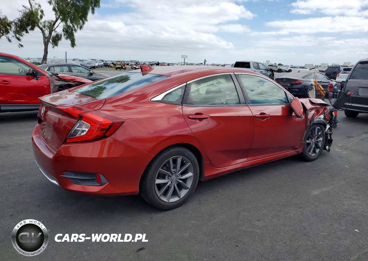 2019 Honda Civic Ex VIN:JHMFC1F30KX002820 - 3