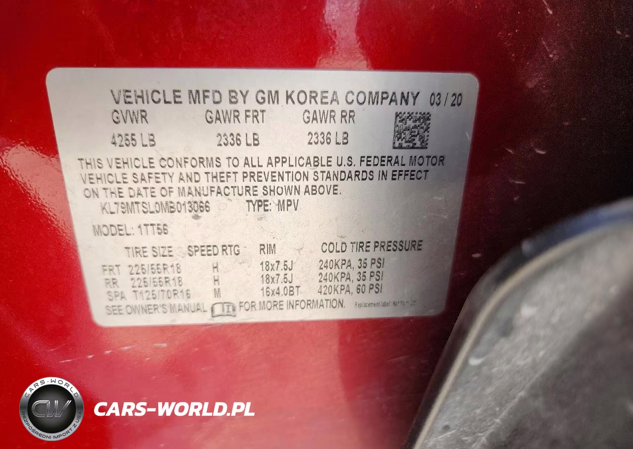 2021 Chevrolet Trailblazer Rs VIN:KL79MTSL0MB013066 - 12