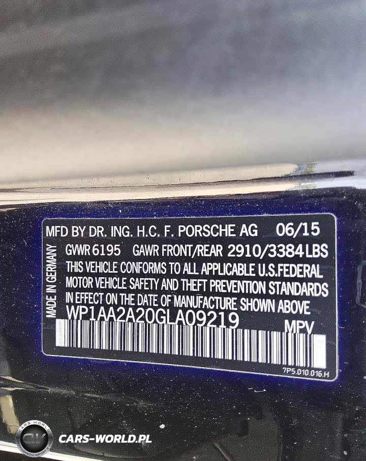 2016 Porsche Cayenne VIN:WP1AA2A20GLA09219 - 12