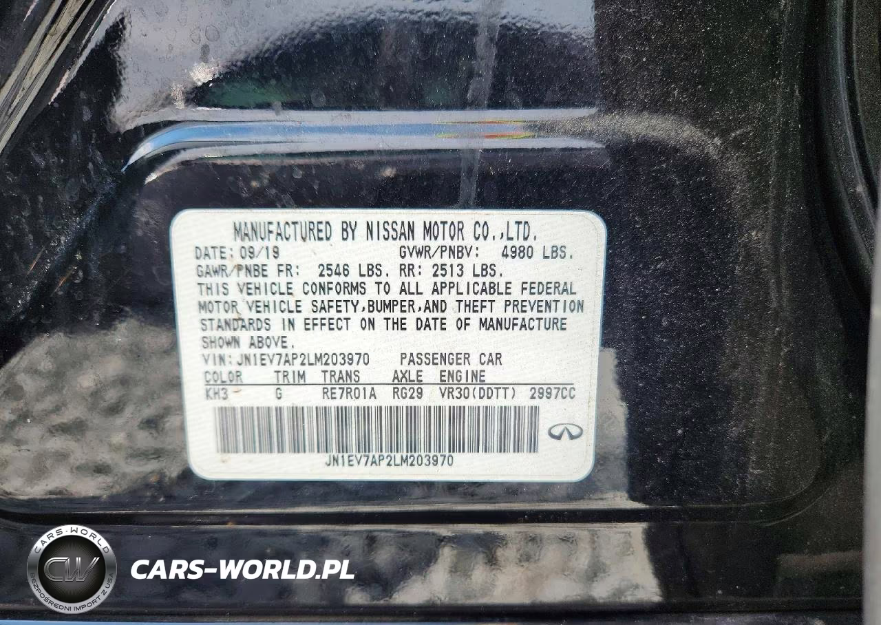 2020 Infiniti Q50 Edition 30 VIN:JN1EV7AP2LM203970 - 12