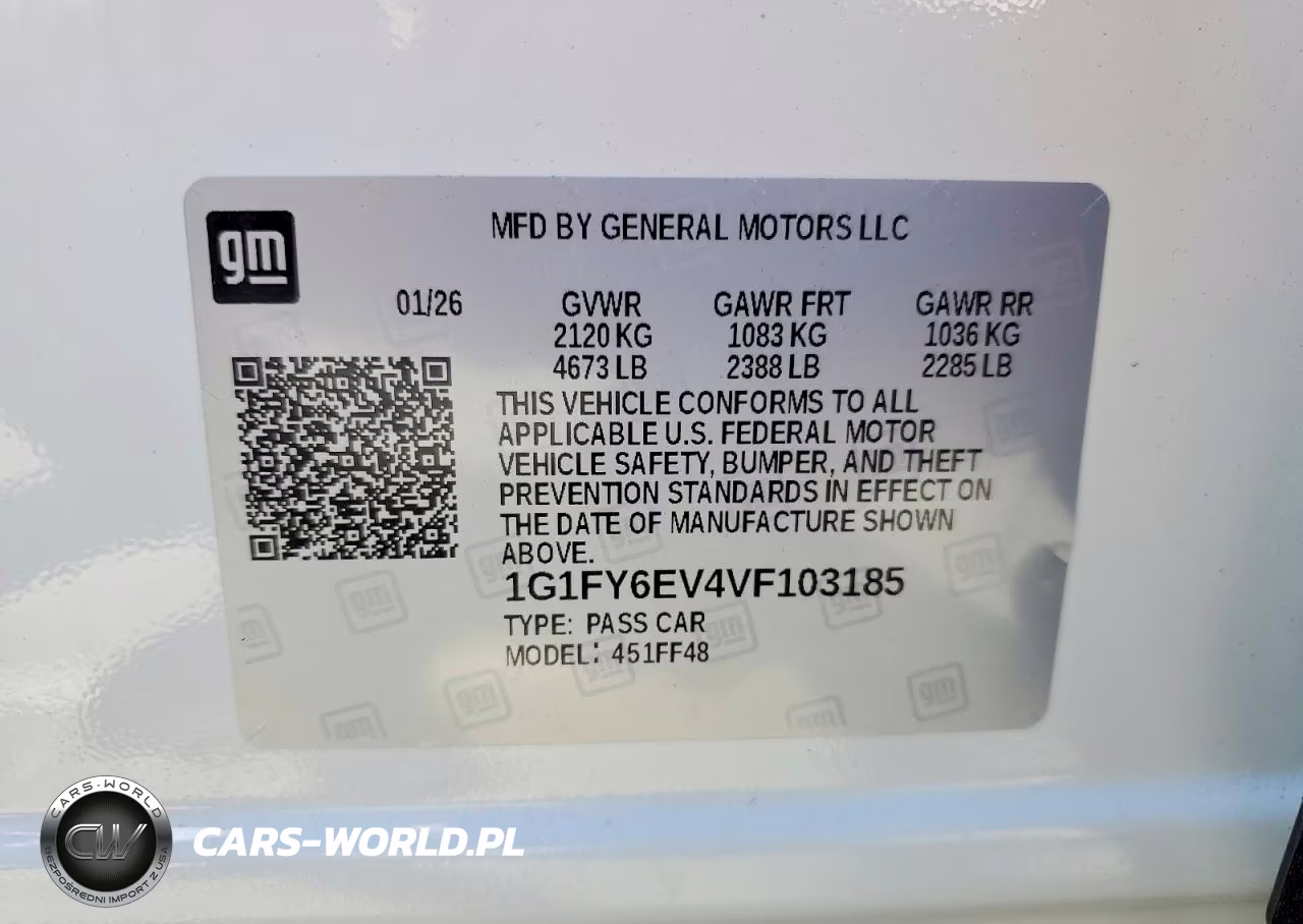 2027 Chevrolet Bolt Lt VIN:1G1FY6EV4VF103185 - 13