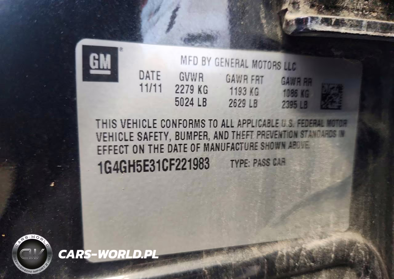 2012 Buick Lacrosse Premium VIN:1G4GH5E31CF221983 - 13