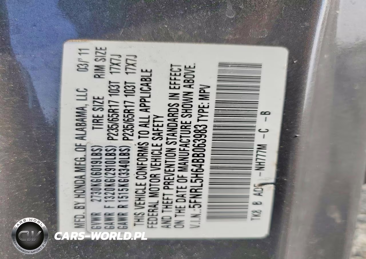 2011 Honda Odyssey Exl VIN:5FNRL5H64BB063983 - 13
