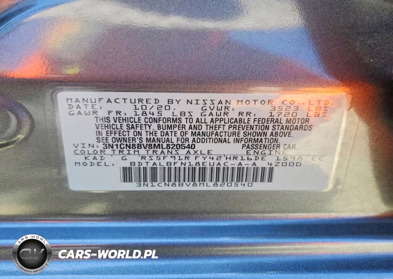 2021 Nissan Versa S VIN:3N1CN8BV8ML820540 - 12