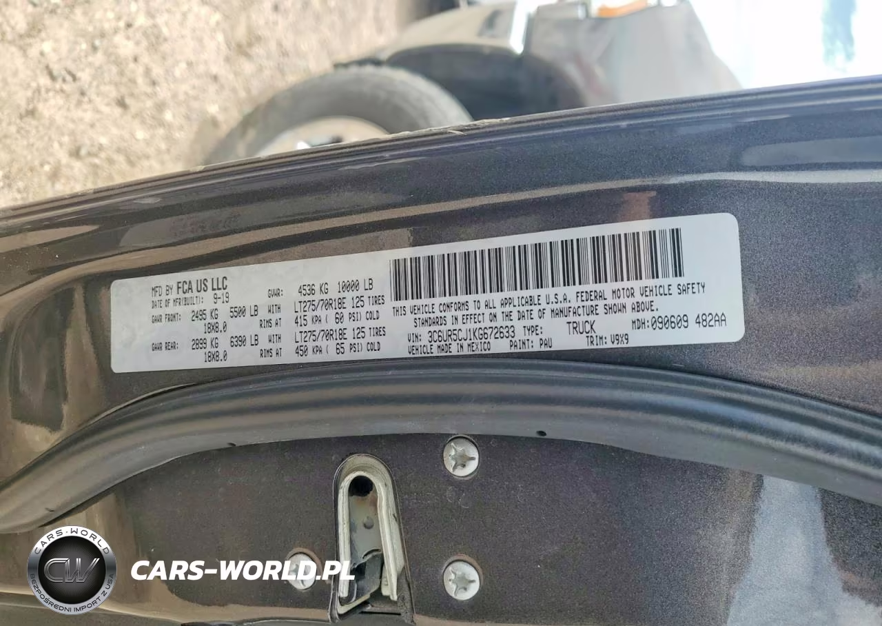 2019 Ram 2500 Tradesman VIN:3C6UR5CJ1KG672633 - 13