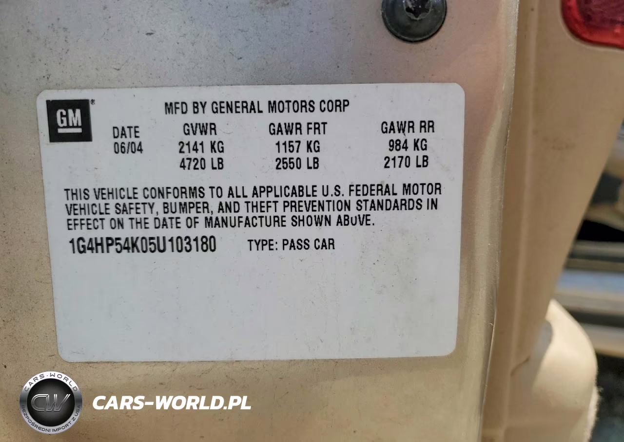 2005 Buick Lesabre Custom VIN:1G4HP54K05U103180 - 12