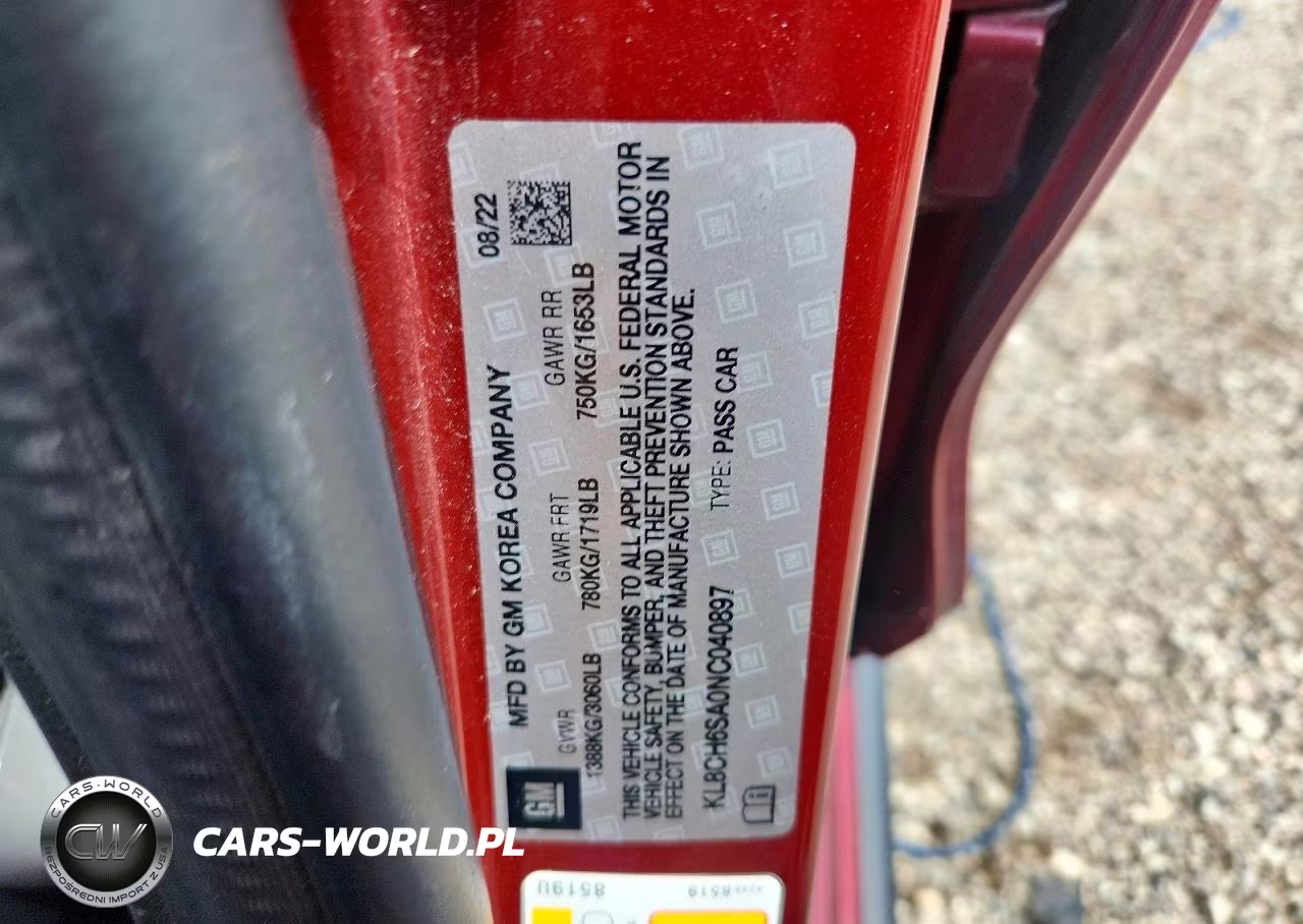 2022 Chevrolet Spark Activ VIN:KL8CH6SA0NC040897 - 12