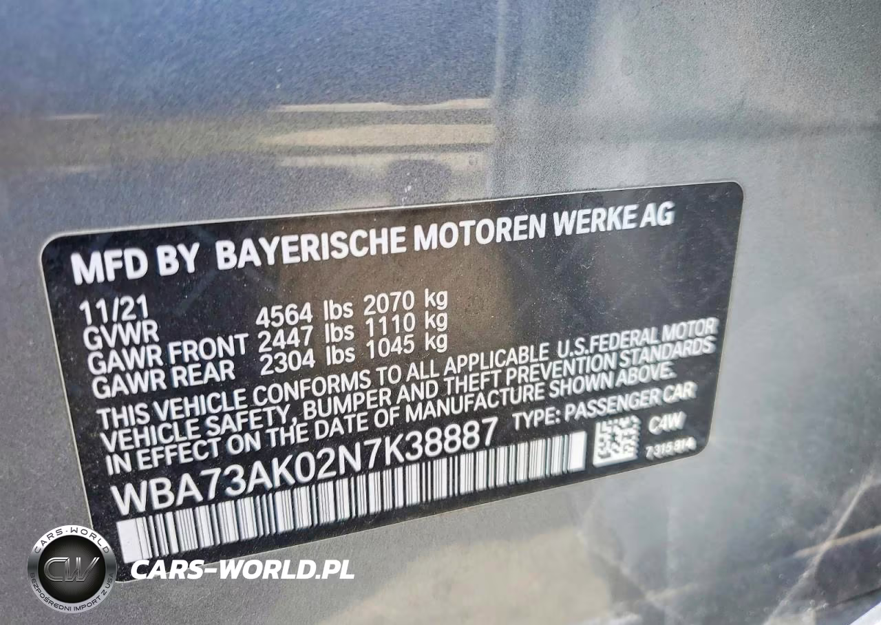 2022 BMW 228Xi VIN:WBA73AK02N7K38887 - 12