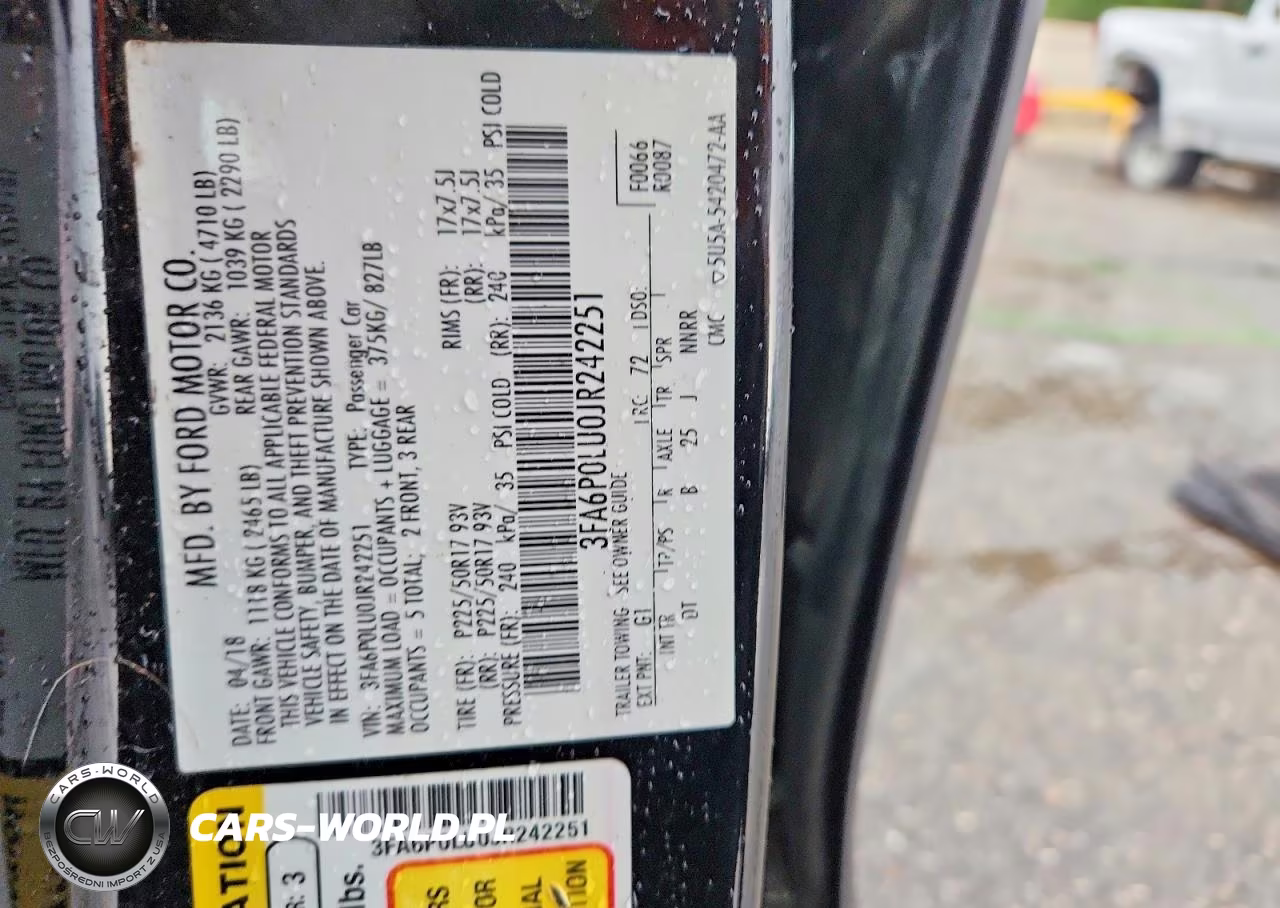 2018 Ford Fusion Se Hybrid VIN:3FA6P0LU0JR242251 - 12