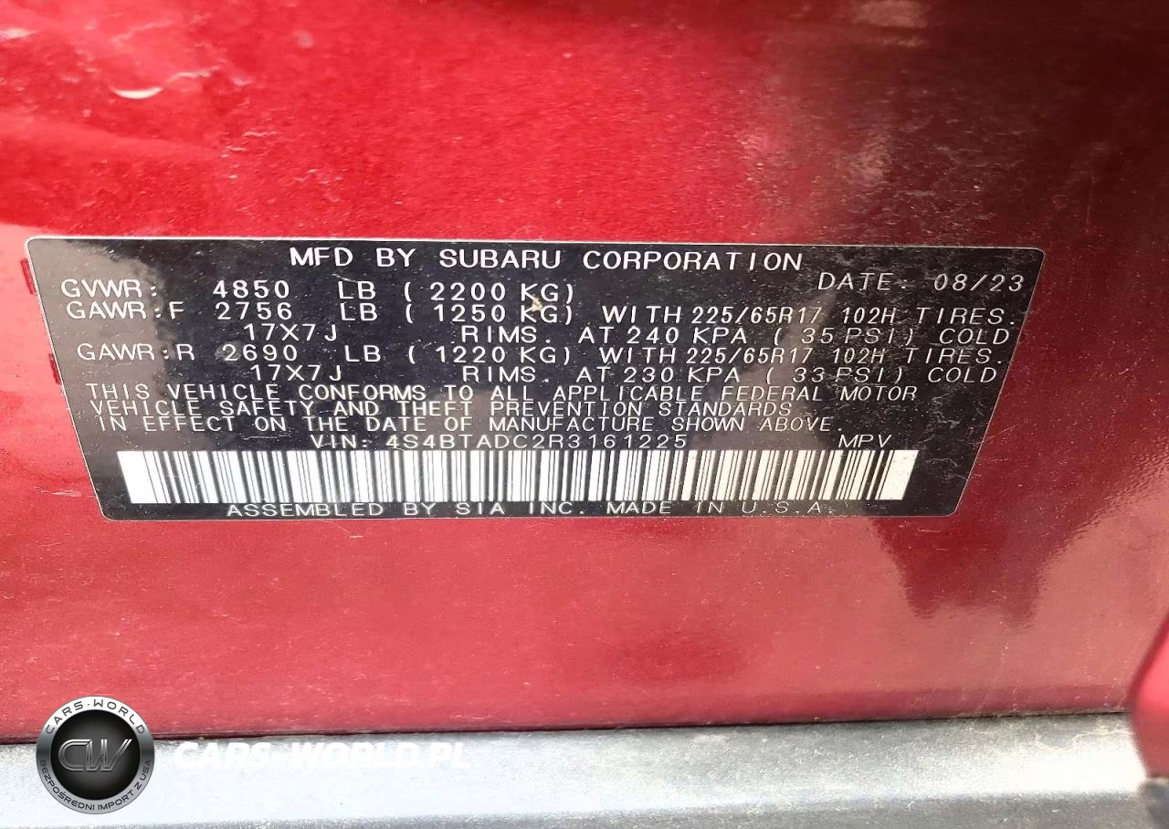 2024 Subaru Outback Premium VIN:4S4BTADC2R3161225 - 13