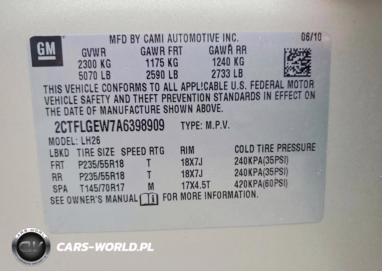 2010 Alexander Dennis Terrain VIN:2CTFLGEW7A6398909 - 13
