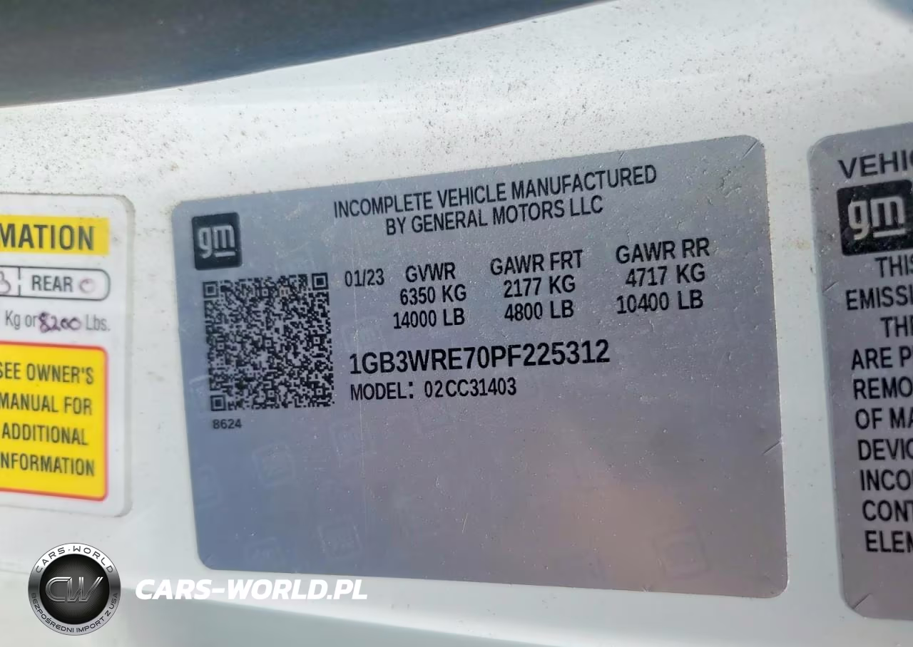 2023 Chevrolet Silverado C3500 VIN:1GB3WRE70PF225312 - 14