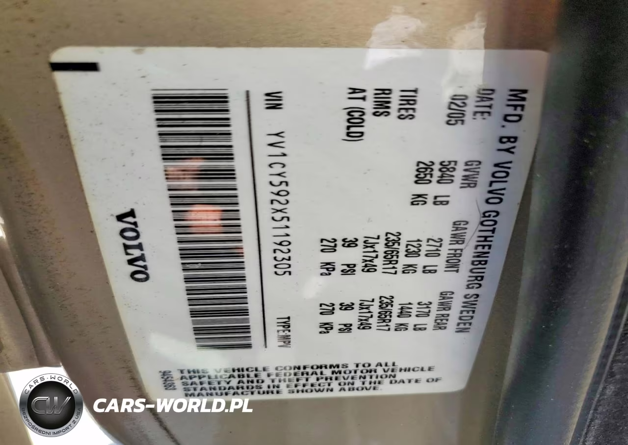 2005 Volvo Xc90 VIN:YV1CY592X51192305 - 13
