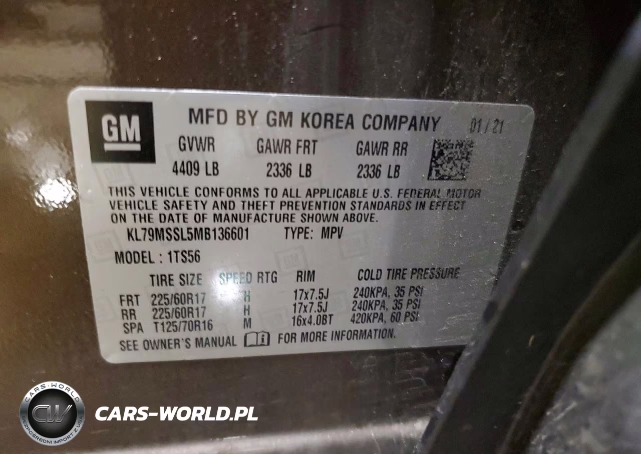 2021 Chevrolet Trailblazer Activ VIN:KL79MSSL5MB136601 - 13