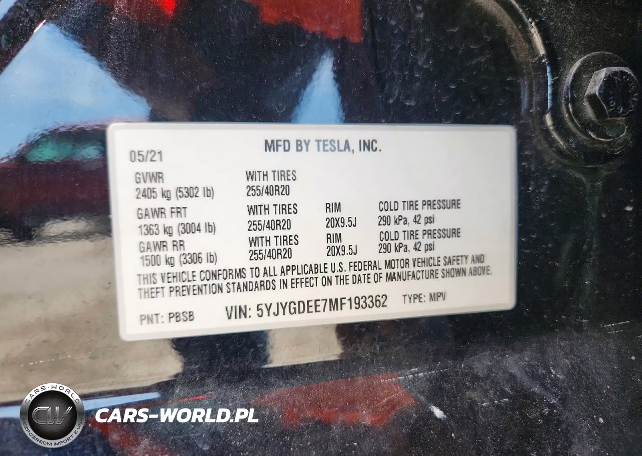 2021 Tesla Model Y VIN:5YJYGDEE7MF193362 - 13