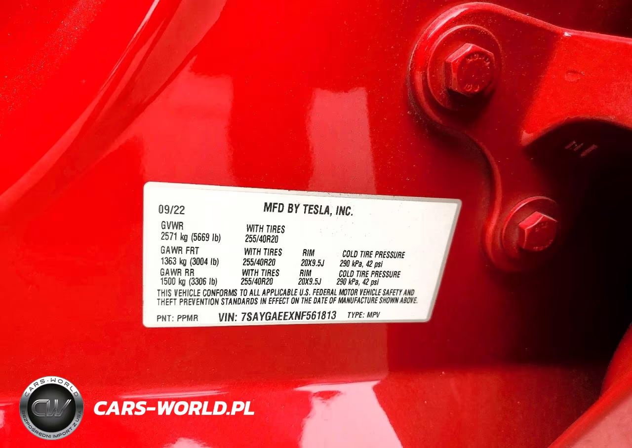 2022 Tesla Model Y VIN:7SAYGAEEXNF561813 - 14