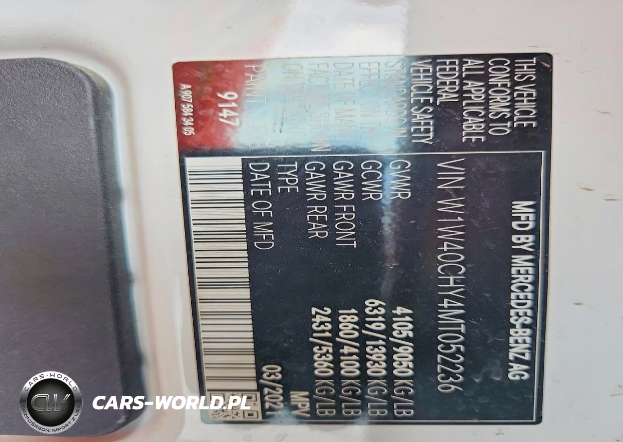 2021 Mercedes-Benz Sprinter 2500 Delivery Van VIN:W1W40CHY4MT052236 - 13