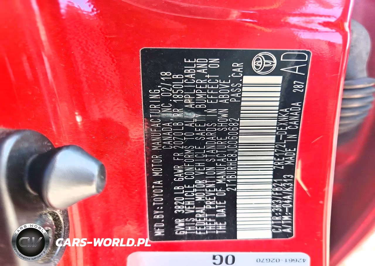 2018 Toyota Corolla Le VIN:2T1BURHE8JC060682 - 12