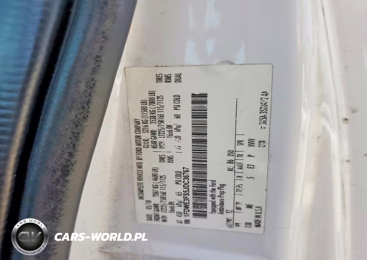 2018 Ford Econoline - Ambulance VIN:1FDWE3FS5JDC36767 - 13