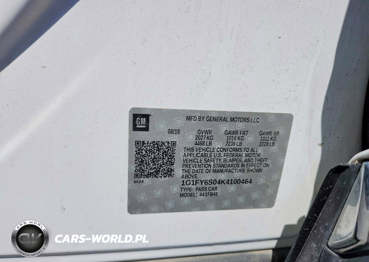 2019 Chevrolet Bolt Ev Lt VIN:1G1FY6S04K4100464 - 14