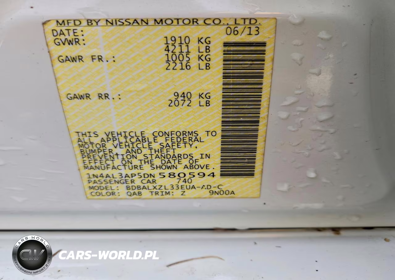 2013 Nissan Altima 2.5-S-Sv-Sl VIN:1N4AL3AP5DN580594 - 13