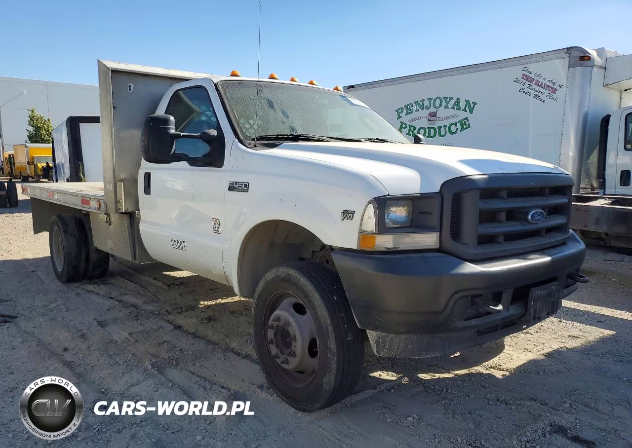 2004 Ford F450 Super Duty Flatbed Truck VIN:1FDXF46S24EA36953 - 4