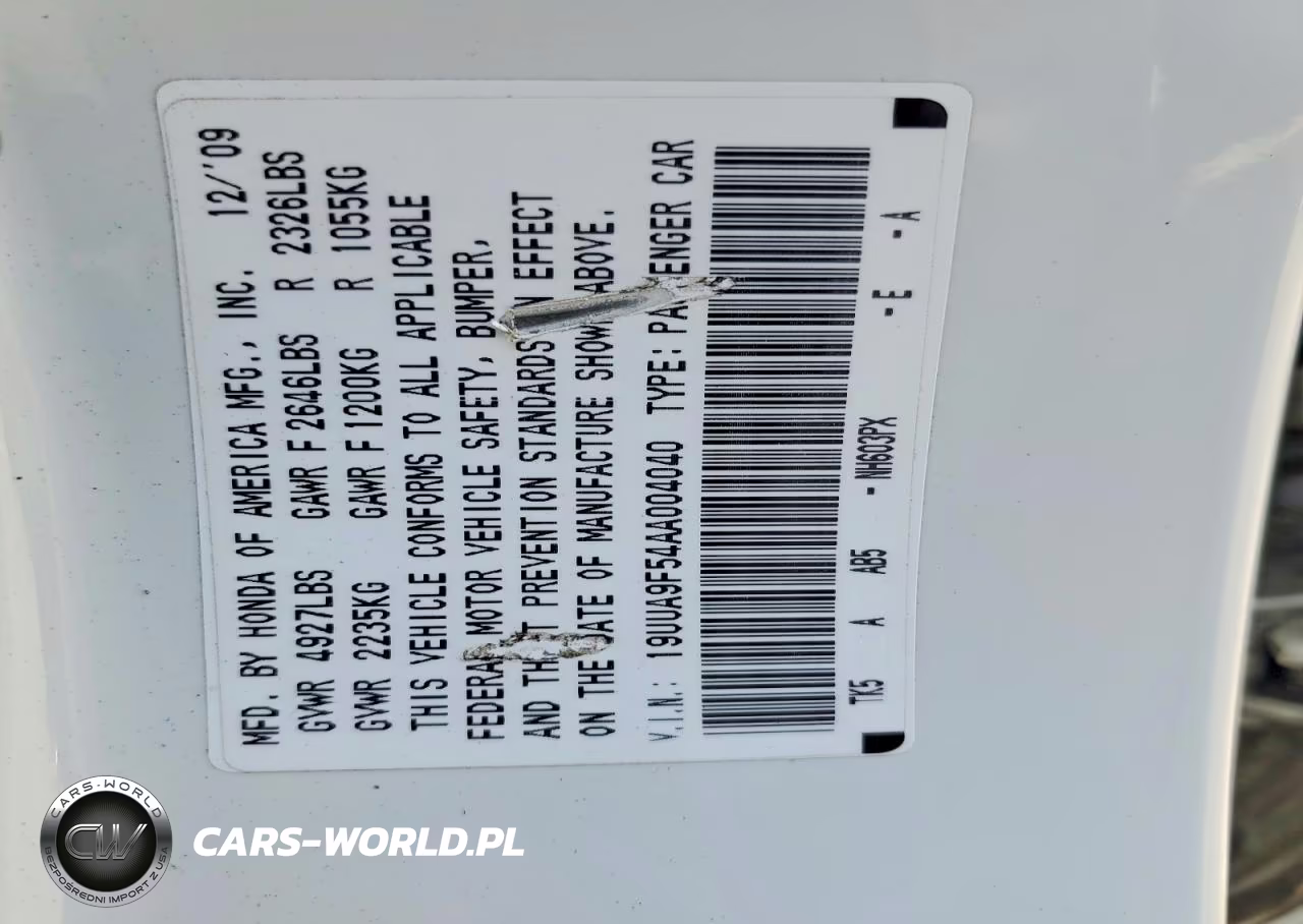 2010 Acura Tl VIN:19UUA9F54AA004040 - 12