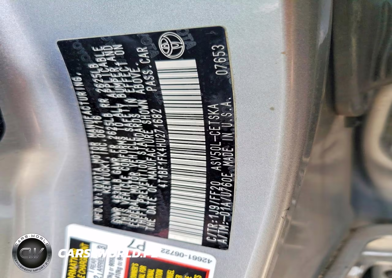 2017 Toyota Camry Se VIN:4T1BF1FK4HU271682 - 12