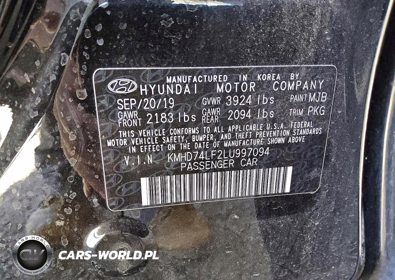 2020 Hyundai Elantra Se VIN:KMHD74LF2LU997094 - 13