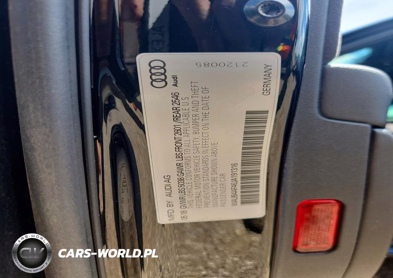 2018 Audi S4 Premium Plus VIN:WAUB4AF46JA191316 - 13