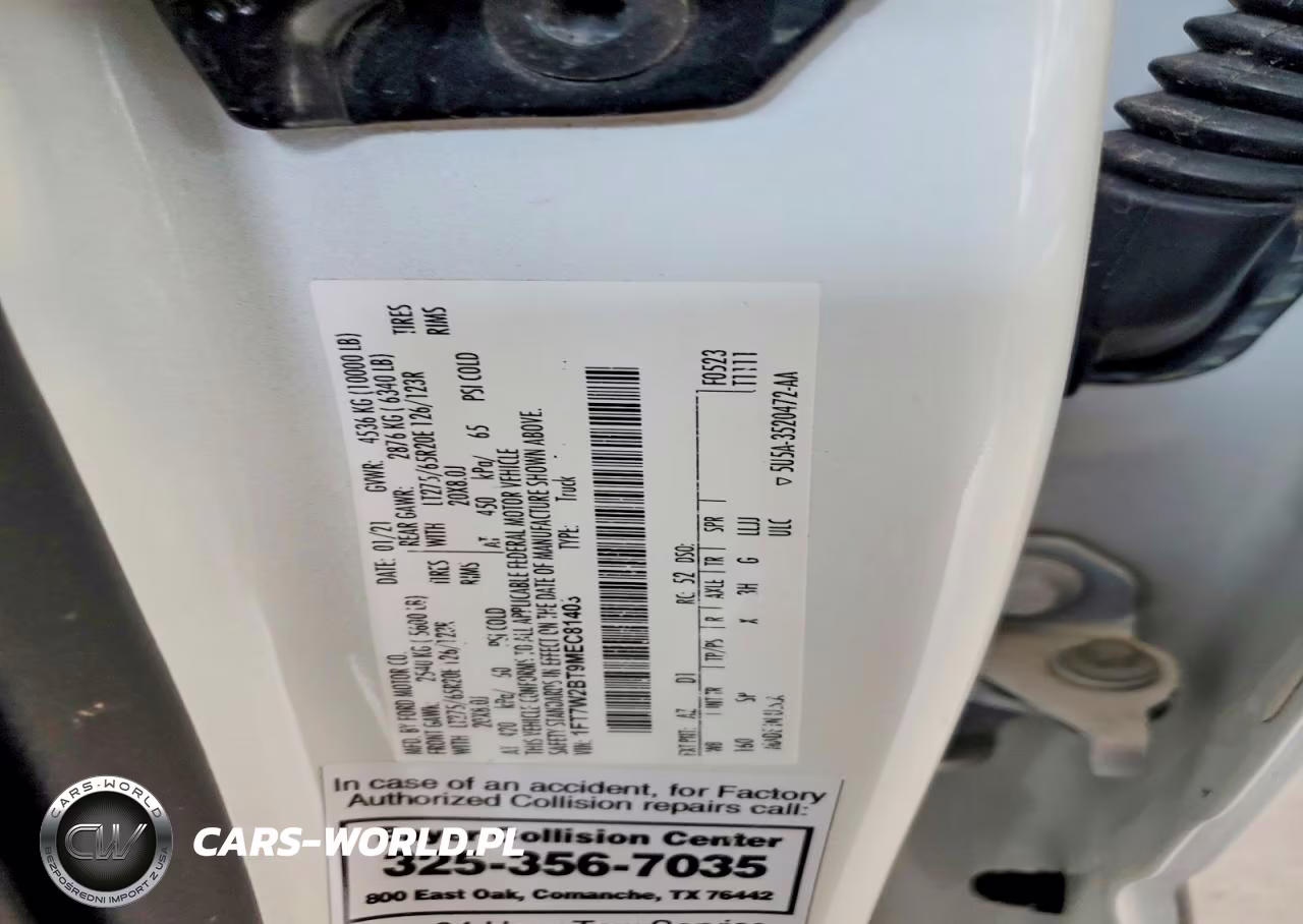 2021 Ford F250 Super Duty VIN:1FT7W2BT9MEC81403 - 12