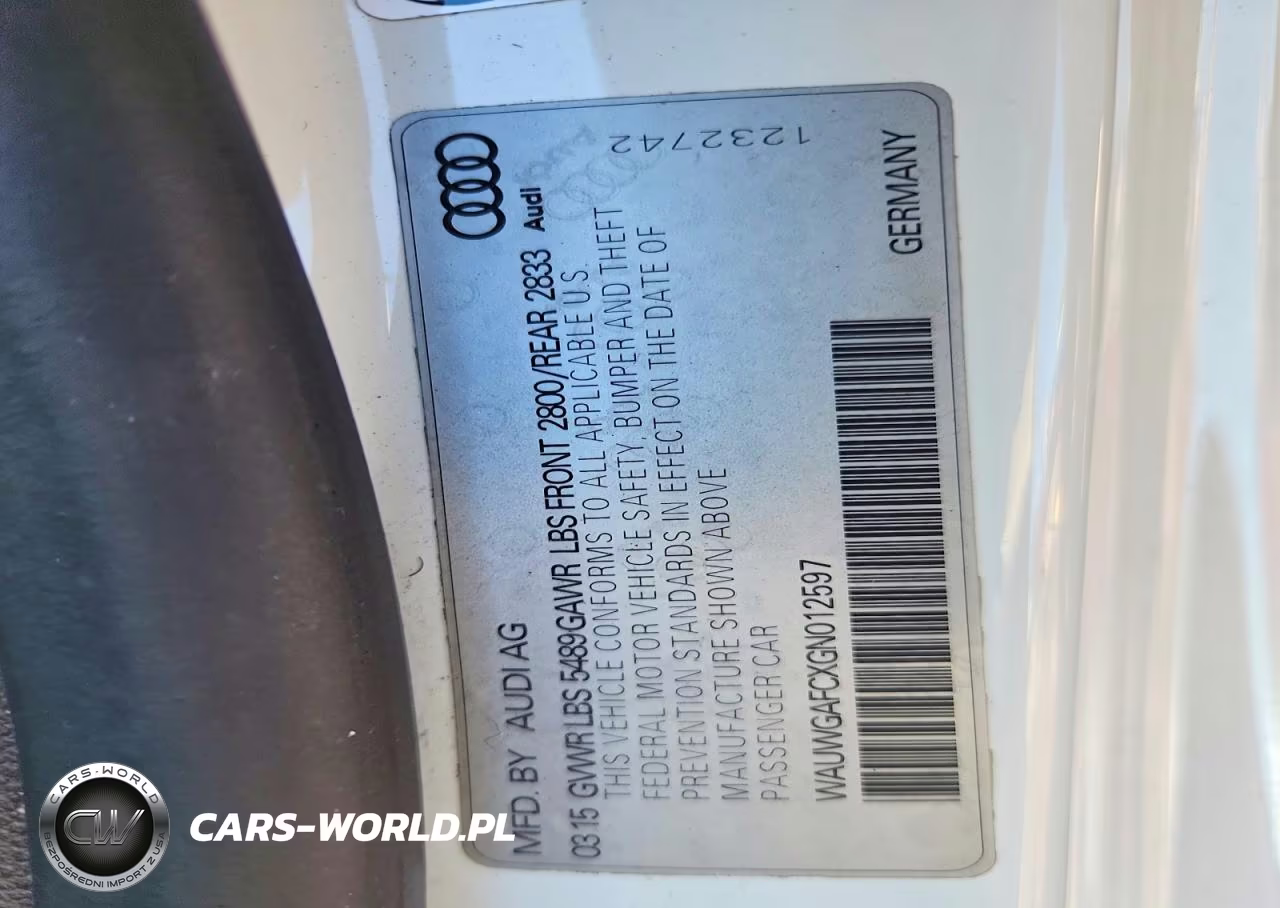 2016 Audi A7 Premium Plus VIN:WAUWGAFCXGN012597 - 12