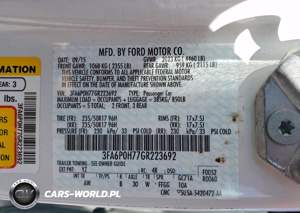 2016 Ford Fusion Se VIN:3FA6P0H77GR223692 - 13