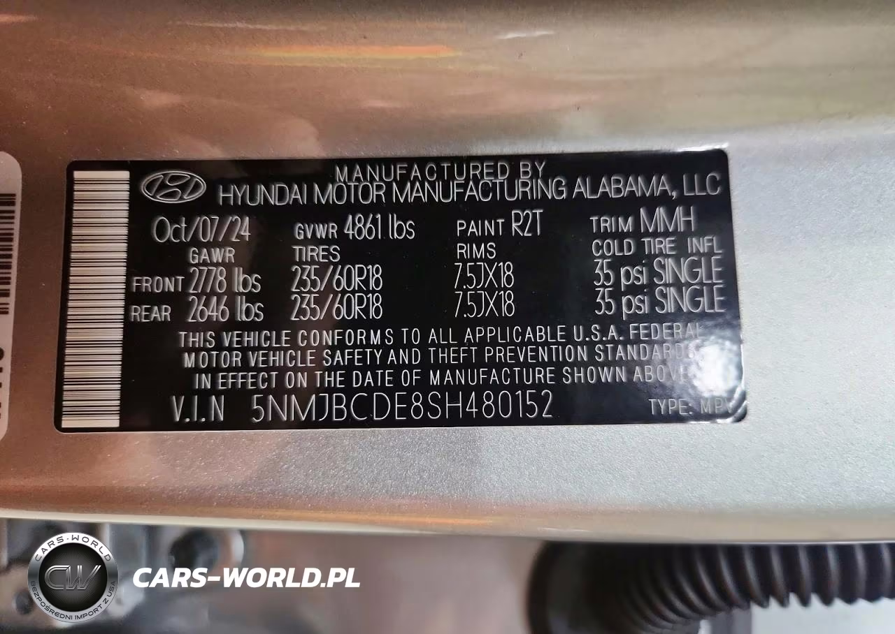 2025 Hyundai Tucson Sel VIN:5NMJBCDE8SH480152 - 14