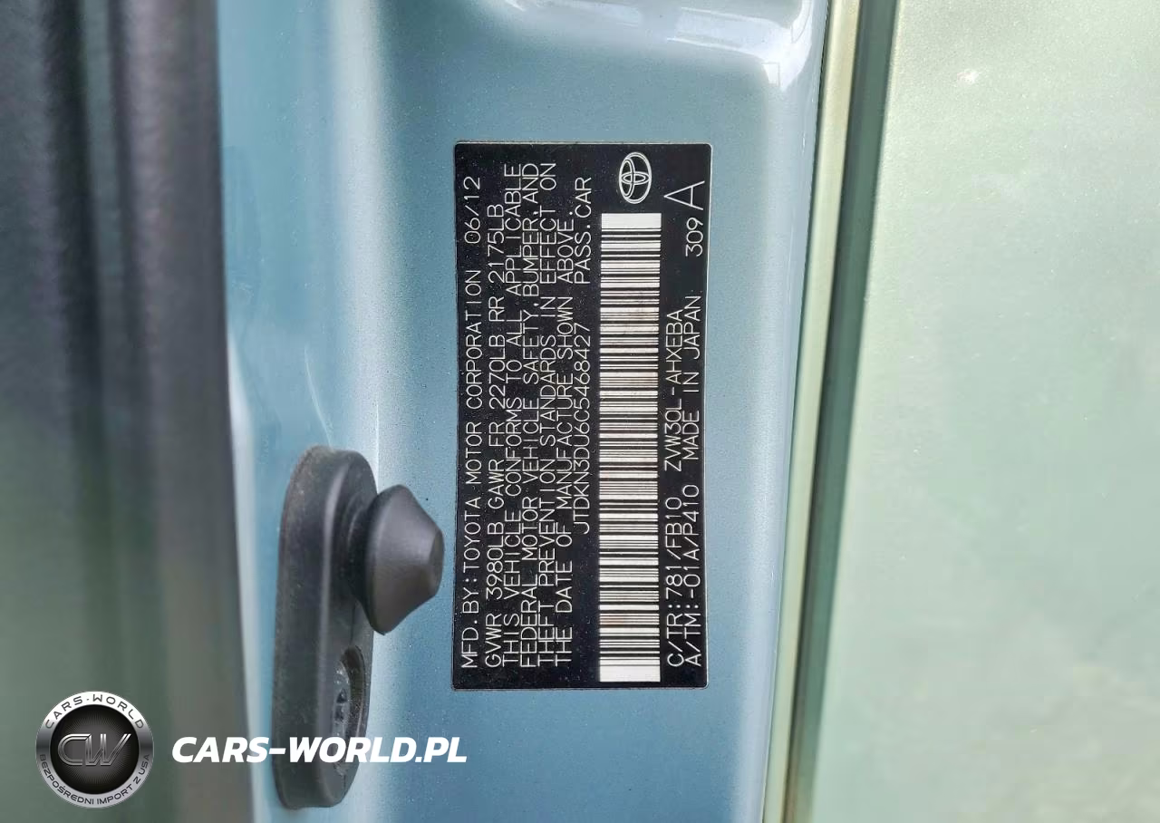 2012 Toyota Prius Two VIN:JTDKN3DU6C5468427 - 12