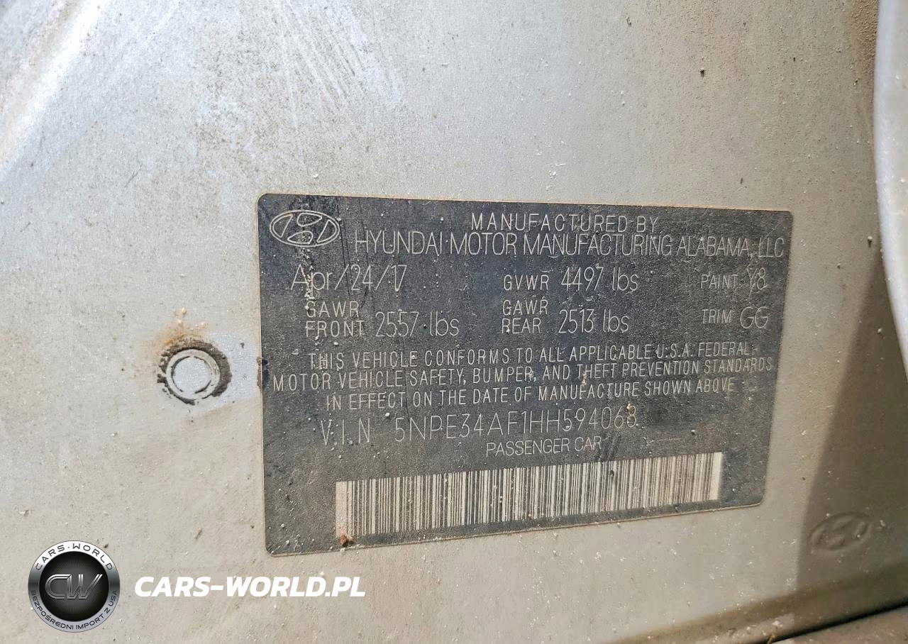2017 Hyundai Sonata Sport VIN:5NPE34AF1HH594068 - 12