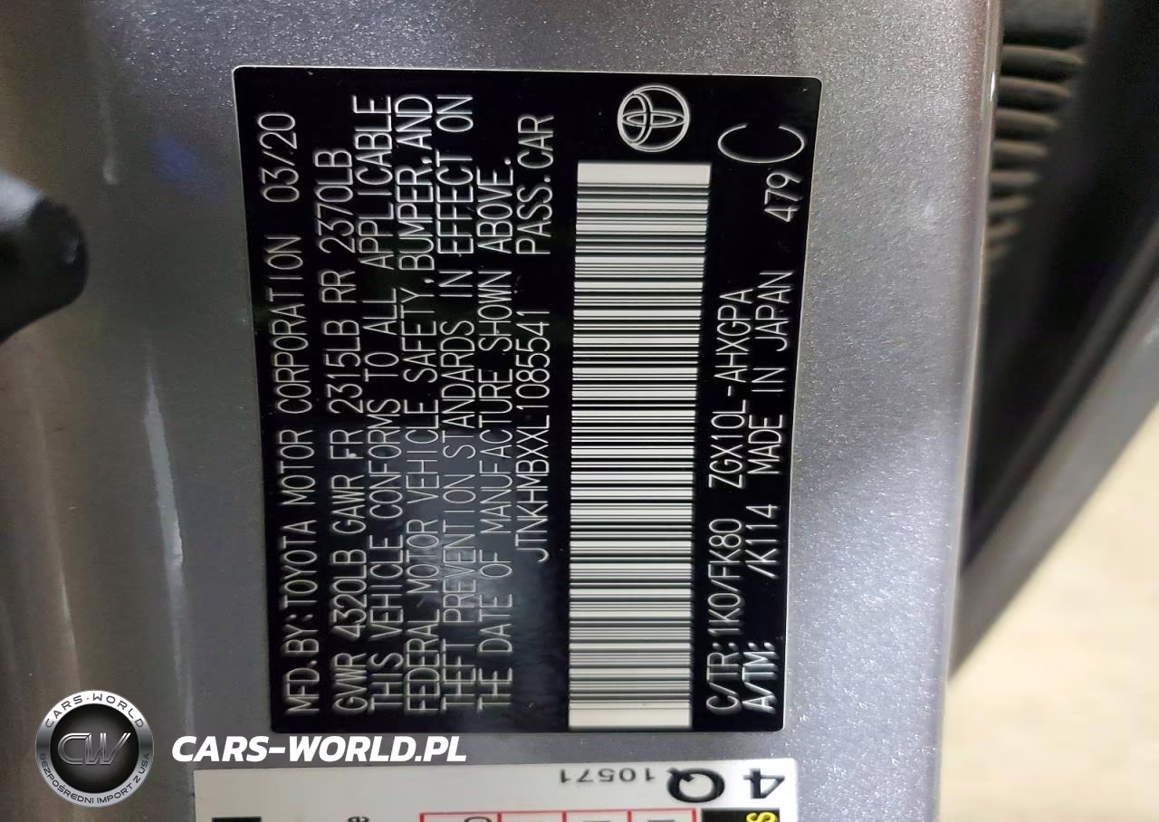 2020 Toyota C-Hr Xle VIN:JTNKHMBXXL1085541 - 13