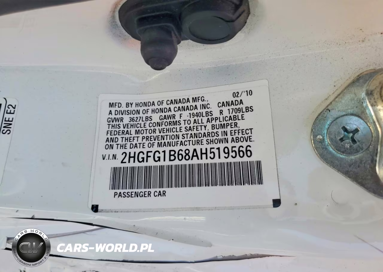 2010 Honda Civic Lx VIN:2HGFG1B68AH519566 - 12