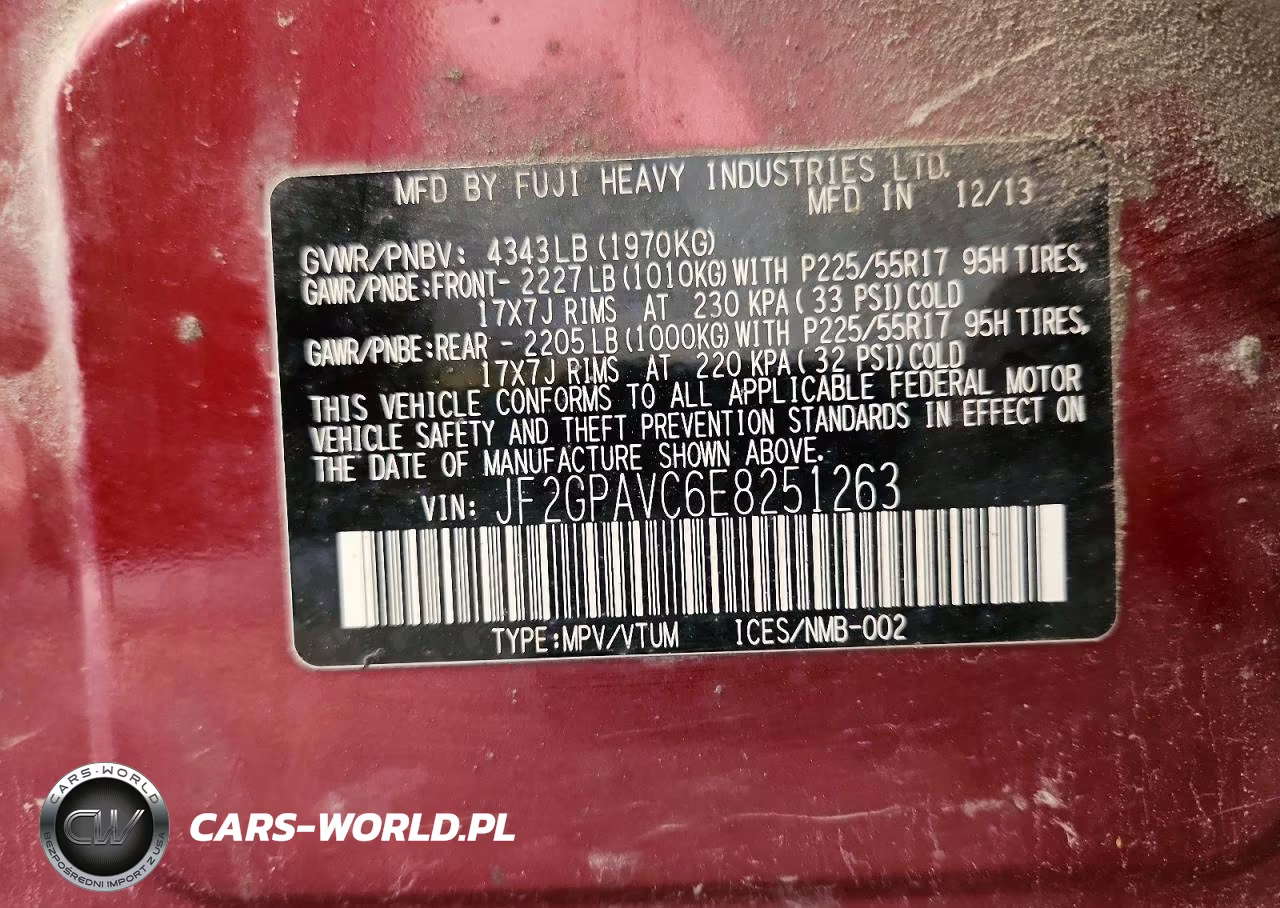 2014 Subaru Xv Crosstrek 2.0 Premium VIN:JF2GPAVC6E8251263 - 14