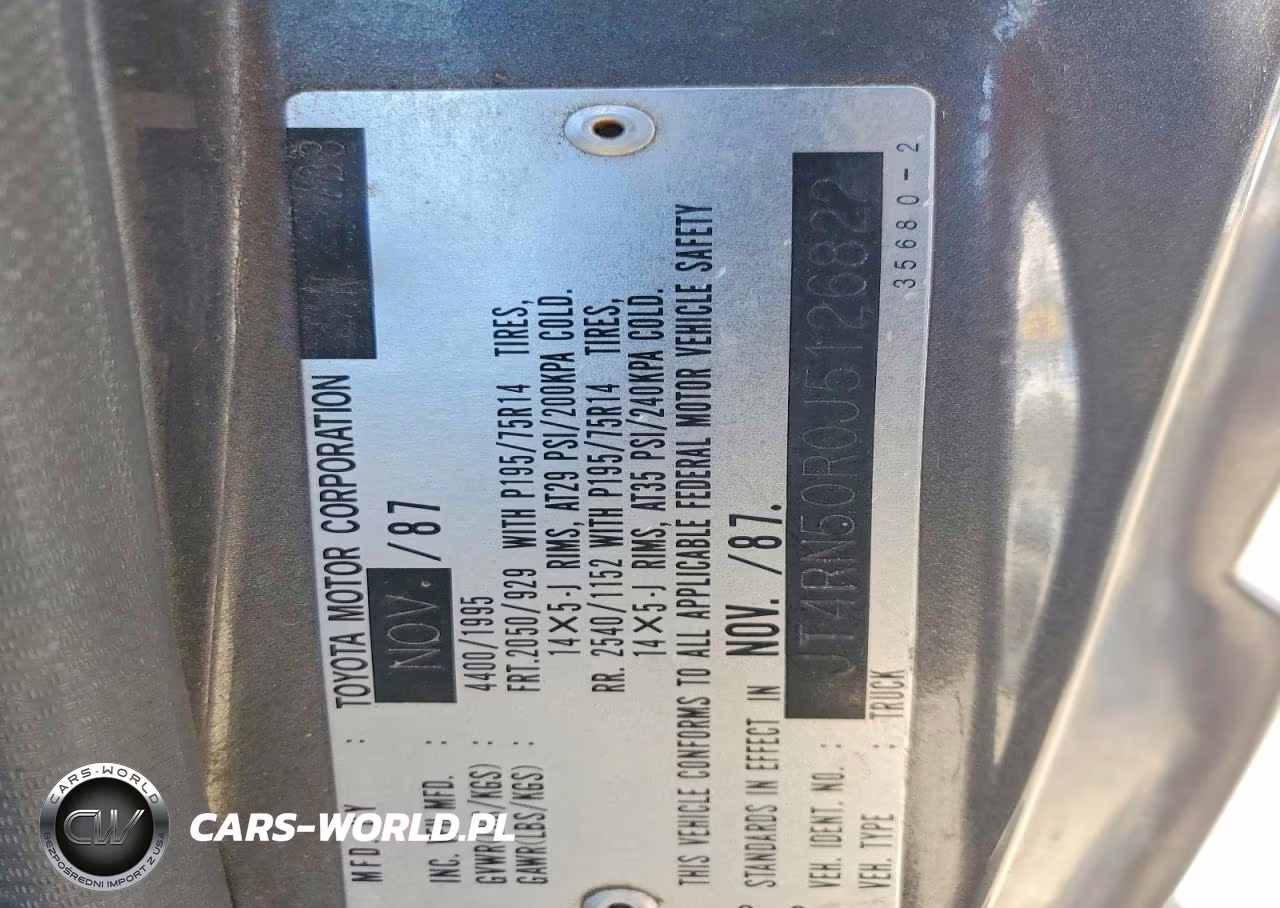 1988 Toyota Pickup 1-2 Ton Rn50 VIN:JT4RN50R0J5126822 - 12